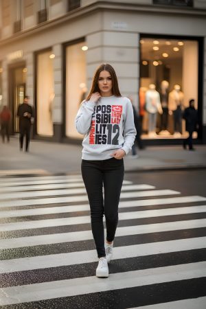 Sweatshirt “Improve Your Possibilities” – Grey