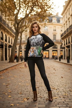 Sweatshirt “Tiger” – Black