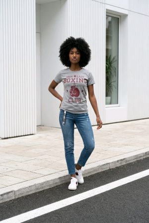 "BOXING CLUB" T-Shirt - Grey