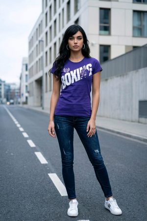 T-Shirt “Boxing” – Purple