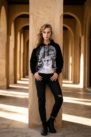 Hoodie “Angel” – Black